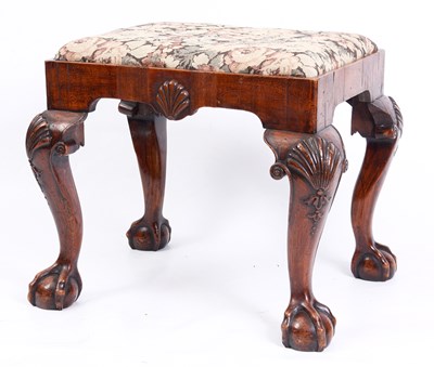 Lot 727 - A 19TH CENTURY GEORGE I STYLE WALNUT DRESSING...