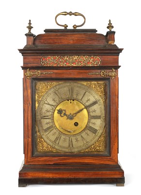 Lot 768 - A LATE 17TH CENTURY FIGURED WALNUT ITALIAN NIGHT CLOCK