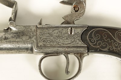 Lot 670 - A LATE 18TH CENTURY FLINTLOCK BOX-LOCK PISTOL SIGNED W. MOLD