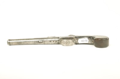Lot 670 - A LATE 18TH CENTURY FLINTLOCK BOX-LOCK PISTOL SIGNED W. MOLD
