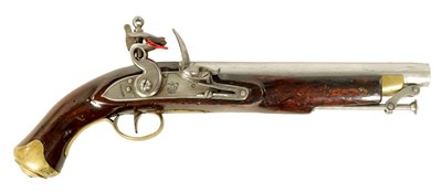 Lot 382 - AN EARLY 19TH CENTURY NEW LAND PATTERN FLINTLOCK SERVICE PISTOL BY TOWER