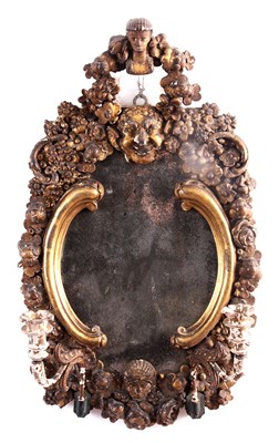 Lot 791 - A RARE MID 18TH CENTURY CARVED GILT GESSO TWO...