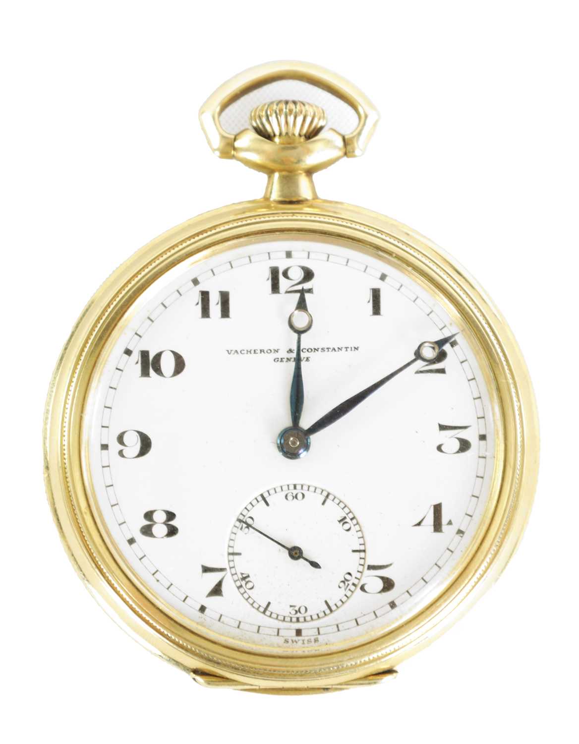 Lot 270 - AN EARLY 20TH CENTURY SWISS 14CT GOLD OPEN FACE POCKET WATCH RETAILED BY VACHERON & CONSTANTIN GENEVE