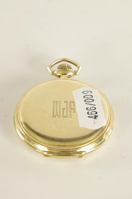 Lot 270 - AN EARLY 20TH CENTURY SWISS 14CT GOLD OPEN FACE POCKET WATCH RETAILED BY VACHERON & CONSTANTIN GENEVE