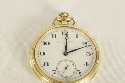 Lot 270 - AN EARLY 20TH CENTURY SWISS 14CT GOLD OPEN FACE POCKET WATCH RETAILED BY VACHERON & CONSTANTIN GENEVE