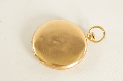 Lot 277 - AN EARLY 19TH CENTURY 18CT GOLD QUARTER REPEATING SAVONETTE CASED POCKET WATCH