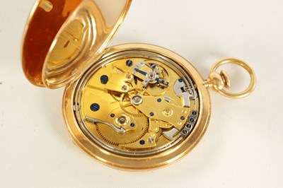 Lot 277 - AN EARLY 19TH CENTURY 18CT GOLD QUARTER REPEATING SAVONETTE CASED POCKET WATCH