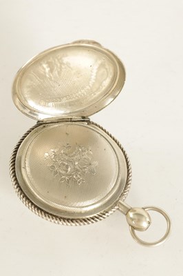 Lot 275 - A 19TH CENTURY FRENCH SILVER CASED REPEATING POCKET WATCH BY VAUCHER
