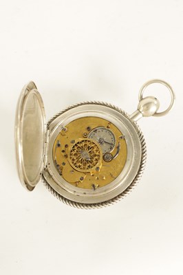 Lot 275 - A 19TH CENTURY FRENCH SILVER CASED REPEATING POCKET WATCH BY VAUCHER