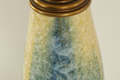 Lot 43 - AN EARLY 20TH CENTURY CHRYSTALINE GLAZE SEVRES TABLE LAMP CIRCA 1925