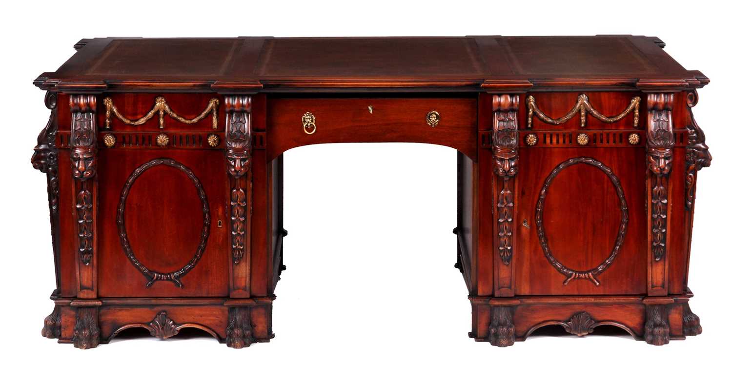Lot 835 - A LARGE 20th CENTURY CHIPPENDALE STYLE...