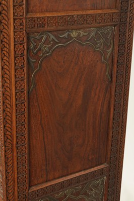 Lot 175 - AN EARLY 19TH CENTURY ANGLO-INDIAN HARDWOOD SIDE CABINET