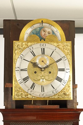 Lot 756 - HADWEN, LIVERPOOL. A GEORGE III FIGURED MAHOGANY 8 DAY LONGCASE CLOCK No. 315