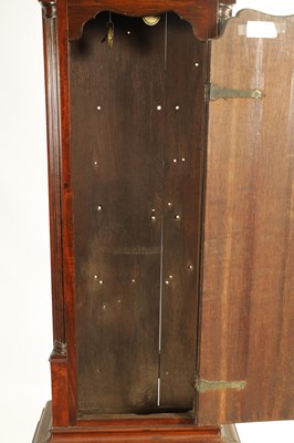 Lot 756 - HADWEN, LIVERPOOL. A GEORGE III FIGURED MAHOGANY 8 DAY LONGCASE CLOCK No. 315