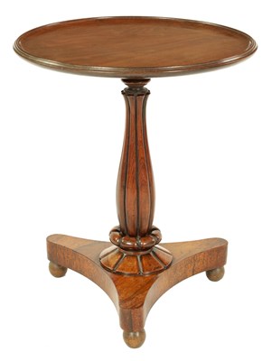 Lot 1238 - A WILLIAM IV ROSEWOOD AND MAHOGANY OCCASIONAL TABLE