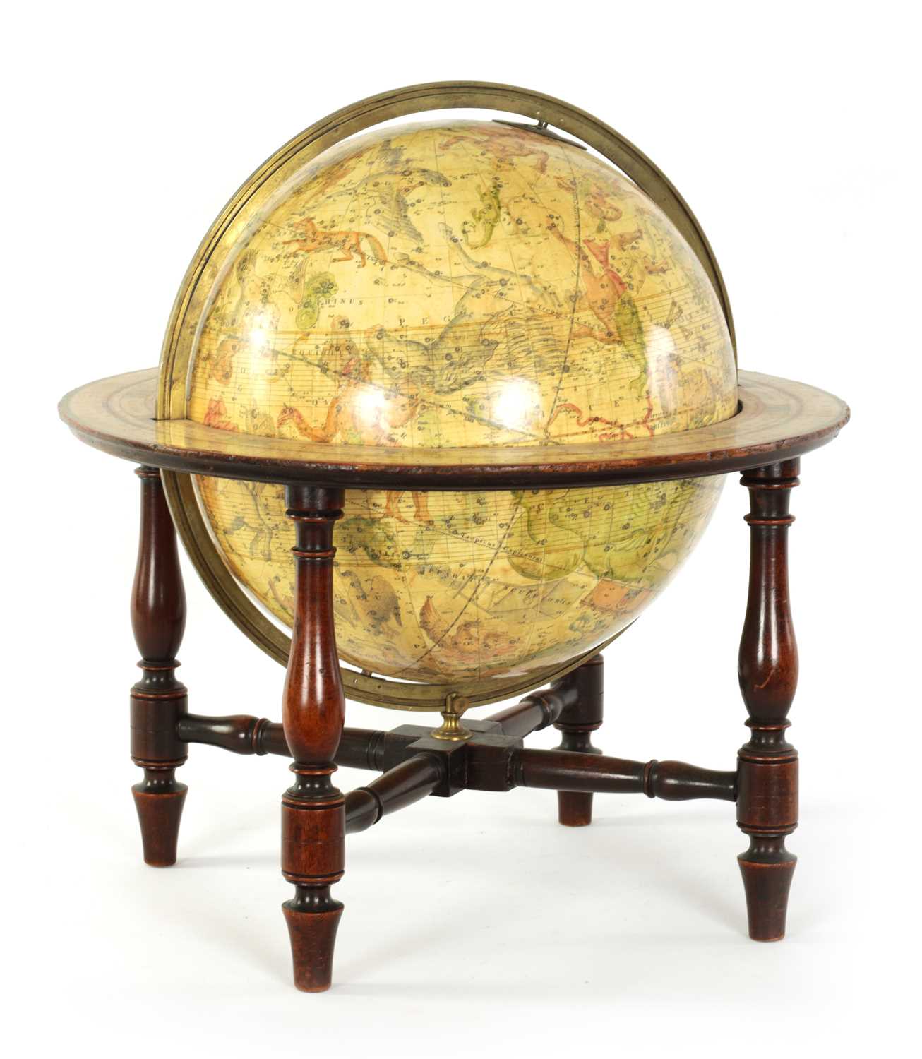 Lot 613 - A 19TH CENTURY 12” CARY’S NEW CELESTIAL GLOBE ON STAND