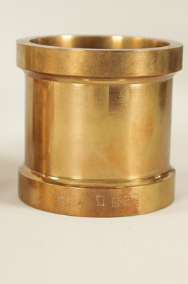 Lot 609 - DE GRAVE & CO. LTD, MAKERS LONDON. A GOOD EARLY 20TH CENTURY MAHOGANY CASED SET OF TRADING STANDARDS MEASURES FOR THE COUNTY BOROUGH OF HUDDERSFIELD