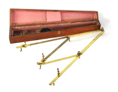 Lot 612 - A GEORGE III MAHOGANY CASED PANTOGRAPH BY BENJAMIN MARTIN