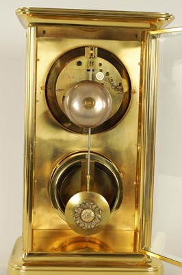 Lot 723 - ROBIN, PARIS.  A LARGE LATE 19TH CENTURY FRENCH FOUR-GLASS LIBRARY CLOCK WITH BAROMETER