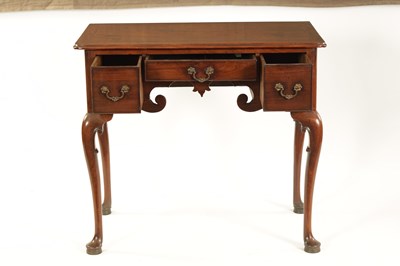 Lot 708 - A FINE GEORGE II RED WALNUT LOWBOY