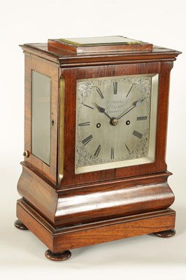 Lot 742 - R. WEBSTER, 43 CORNHILL, LONDON.  A MID 19TH CENTURY ROSEWOOD  MANTEL CLOCK