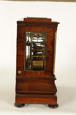 Lot 742 - R. WEBSTER, 43 CORNHILL, LONDON.  A MID 19TH CENTURY ROSEWOOD  MANTEL CLOCK