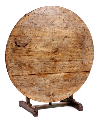 Lot 801 - AN EARLY 19th CENTURY BLEACHED ELM AND PAINTED...