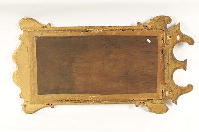 Lot 932 - A GEORGE II GILT GESSO CARVED WOOD HANGING MIRROR