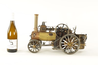 Lot 604 - A FINE HANDMADE LIVE-STEAM ENGINEER'S MODEL OF A ROAD TRACTOR