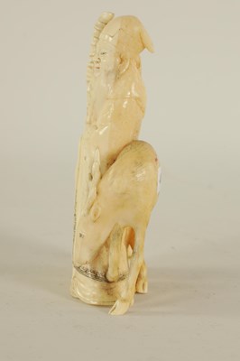 Lot 145 - A FINELY CARVED CHINESE IVORY SCULPTURE
