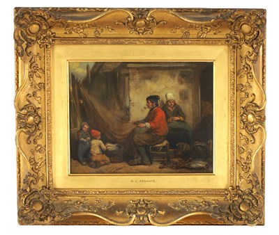 Lot 393 - HERMAN FREDERIK CAREL TEN KATE (Dutch 1822-1891) OIL ON PANEL