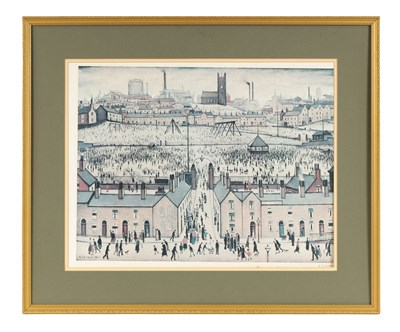 Lot 426 - L.S. LOWRY R.A. (BRITISH 1887-1976) “BRITAIN AT PLAY”  20TH CENTURY LIMITED EDITION SIGNED PRINT