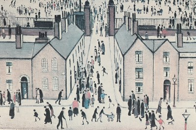 Lot 426 - L.S. LOWRY R.A. (BRITISH 1887-1976) “BRITAIN AT PLAY”  20TH CENTURY LIMITED EDITION SIGNED PRINT