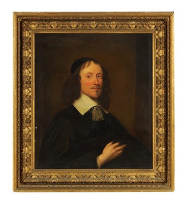 Lot 1149 - A 17TH CENTURY OIL ON CANVAS - HALF LENGTH PORTRAIT OF SIR THOMAS HATTON, FIRST BARONET - DATED 1641