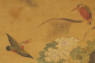 Lot 81 - 19TH CENTURY CHINESE WATERCOLOUR ON SILK PANEL