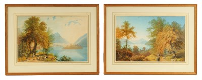 Lot 631 - A PAIR OF LATE 18TH CENTURY CONTINENTAL GOUACHE ON PAPER