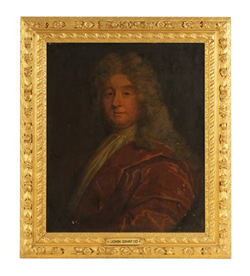 Lot 411 - 17TH CENTURY ENGLISH SCHOOL OIL ON CANVAS - PORTRAIT OF A GENTLEMAN IN THE MANNER OF MARY BEAL