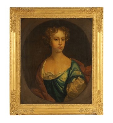 Lot 399 - 19TH CENTURY ENGLISH SCHOOL OIL ON BOARD OF A LADY AFTER LELY