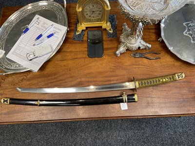 Lot 652 - AN EARLY 20TH CENTURY JAPANESE NAVAL OFFICER'S SAMURAI KATANA SWORD