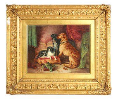 Lot 61 - AN EARLY 19TH CENTURY ENGLISH PORCELAIN PLAQUE PAINTED BY JAMES ROUSE