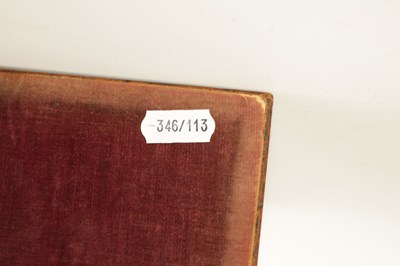 Lot 525 - A 19TH CENTURY OAK HABERDASHERY BOX retailed by F. ALDIS 11 BELGRAVE MANSIONS numbered Rd. 52066/889