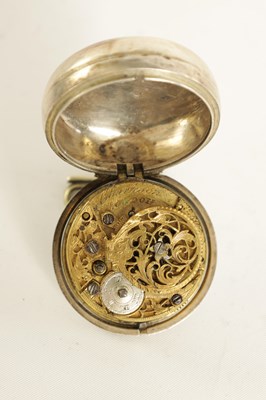 Lot 266 - CHARLESON, LONDON. A MID 18TH CENTURY PAIR CASED VERGE POCKET WATCH