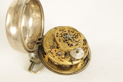 Lot 266 - CHARLESON, LONDON. A MID 18TH CENTURY PAIR CASED VERGE POCKET WATCH