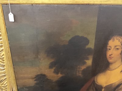 Lot 443 - LATE 17TH CENTURY OIL ON CANVAS OF LARGE SIZE - PORTRAIT IN THE MANNER OF PETER LELY
