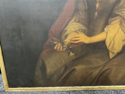 Lot 443 - LATE 17TH CENTURY OIL ON CANVAS OF LARGE SIZE - PORTRAIT IN THE MANNER OF PETER LELY