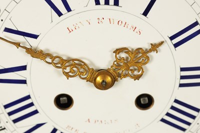 Lot 781 - LEVY & WORMS, PARIS.  A LATE 19TH CENTURY FRENCH ORMOLU MANTEL CLOCK