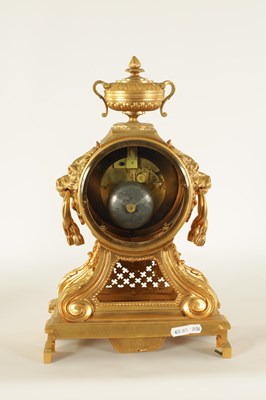 Lot 781 - LEVY & WORMS, PARIS.  A LATE 19TH CENTURY FRENCH ORMOLU MANTEL CLOCK