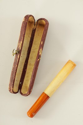 Lot 342 - FOUR 19TH CENTURY CARVED IVORY STICK HANDLES