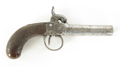 Lot 660 - AN EARLY 19TH CENTURY BOXLOCK PERCUSSION PISTOL