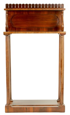 Lot 1343 - A LATE REGENCY ROSEWOOD CONSOLE TABLE